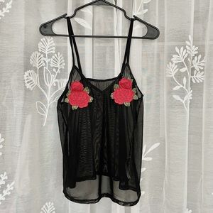 Rosebud sheer tank 🥀